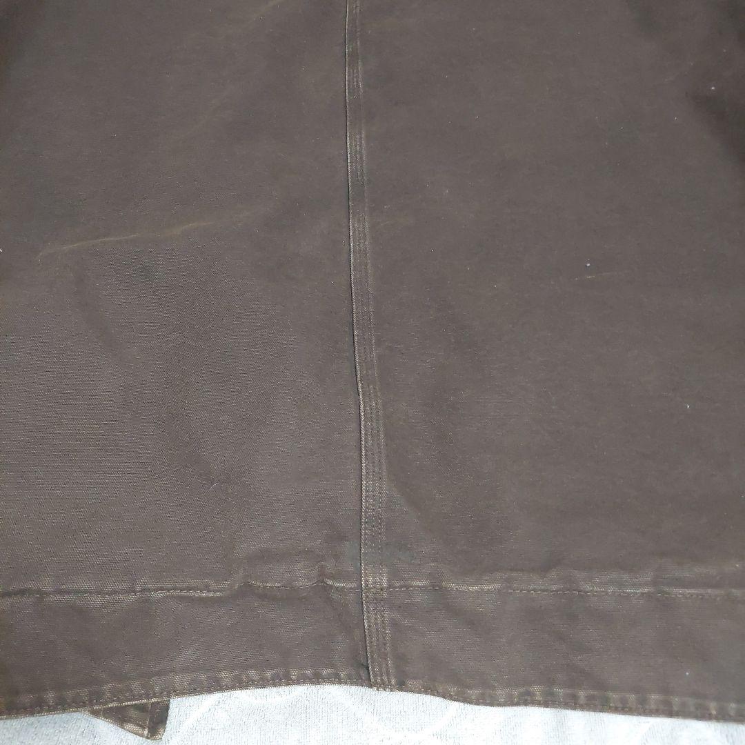 モ*ー様 Carhartt デトロイトジャケット ブラウン メキシコ製 企業ロゴ