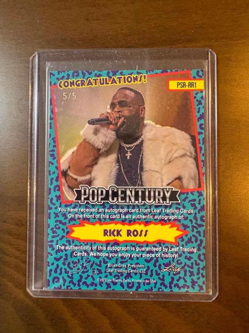 2023 Leaf リック・ロス　直筆サインカード