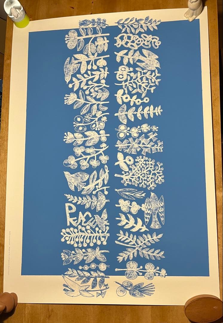 ミナペルホネン mina perhonen シルクスクリーン ポスター ミナペルホネン mina perhonen シルクスクリーン ポスター