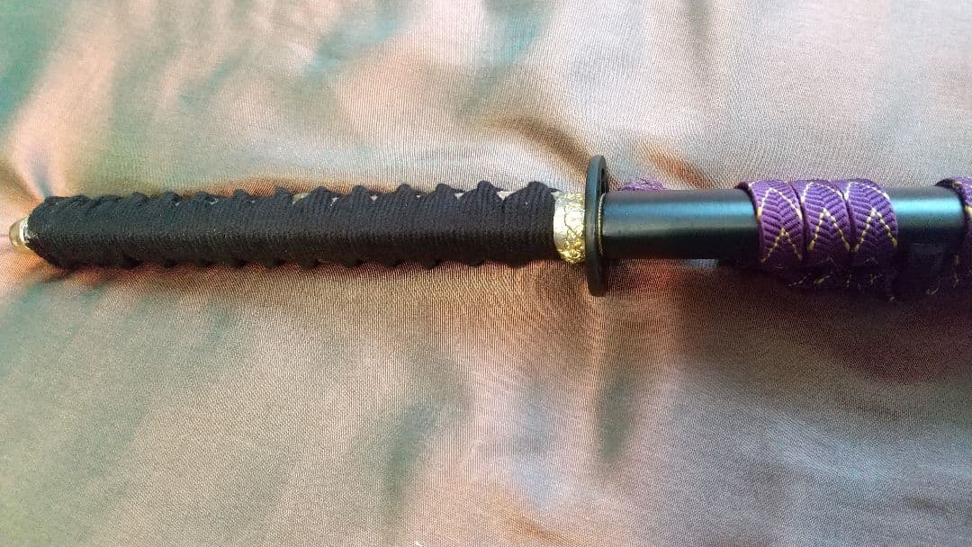 【二尺四寸二分】 居合刀 樋入り 長刀 透かし鍔 模造刀 武具 拵え 日本刀