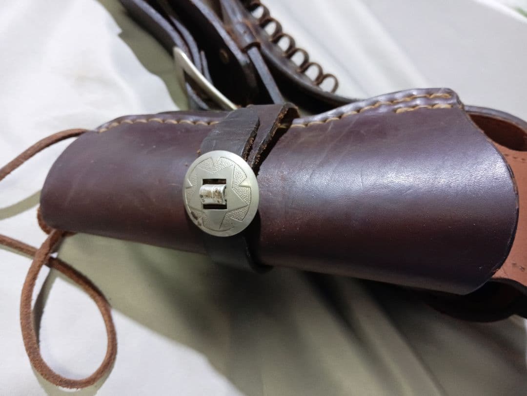 東京CMC 本革製 ガンベルト ダミーカート付 モデルガンのお供にの通販