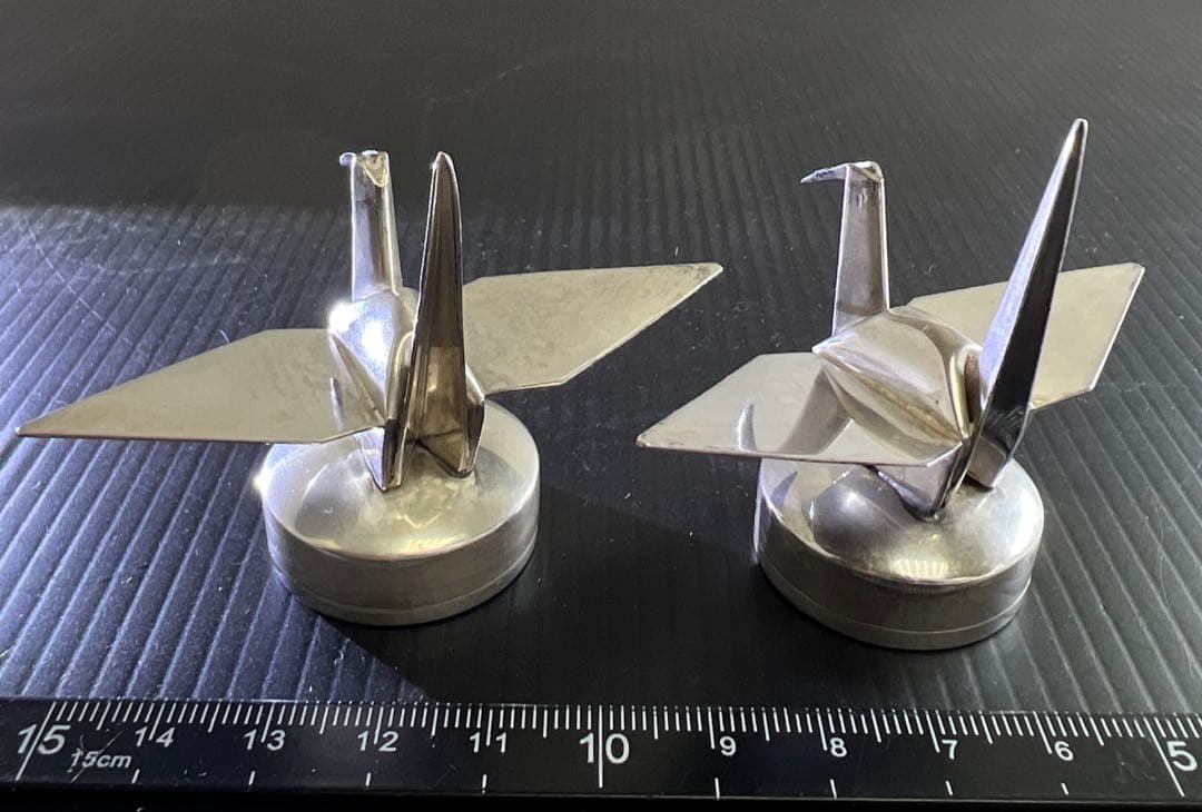 silver950刻印　折鶴ボンボニエール一対　57g 東Y7-0904⭐︎1F