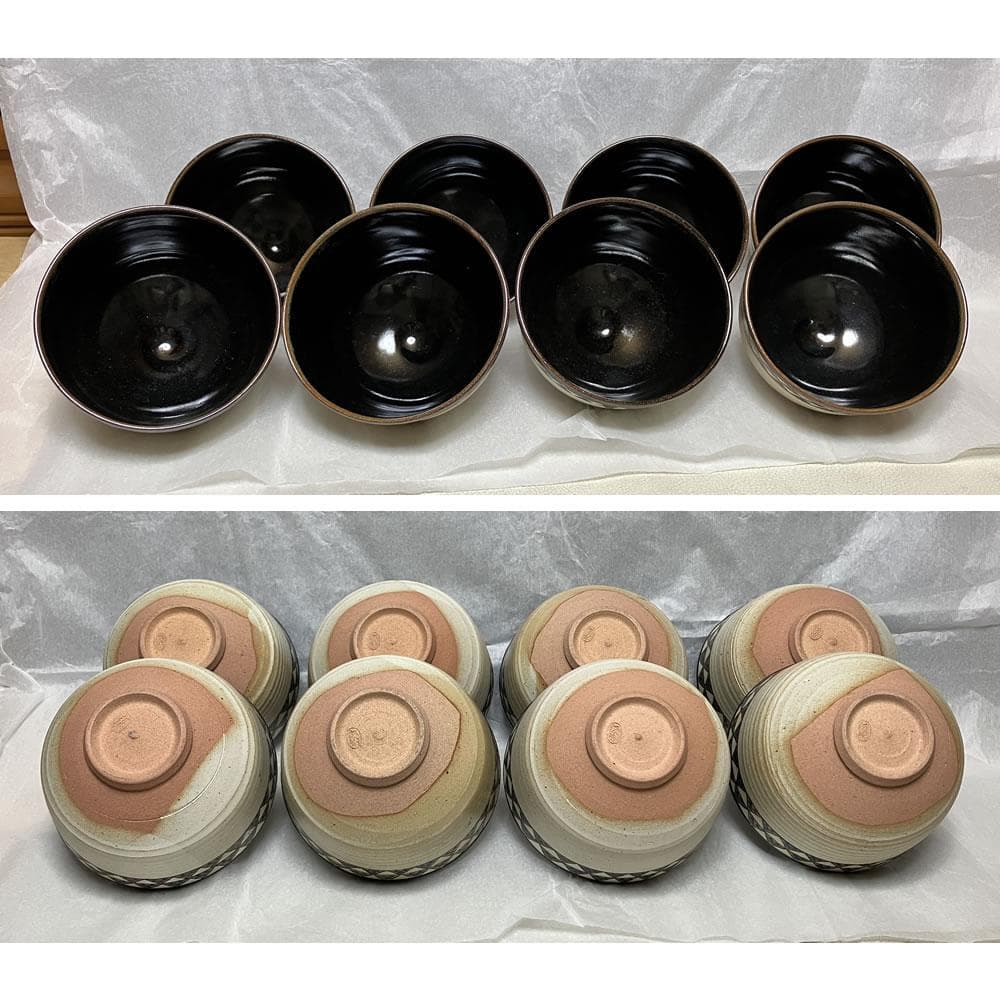 陳安窯 徐仙吉 ( 松山 ) 茶碗 銘『閑居』 前大徳 摩尼宗深 書付箱 美品