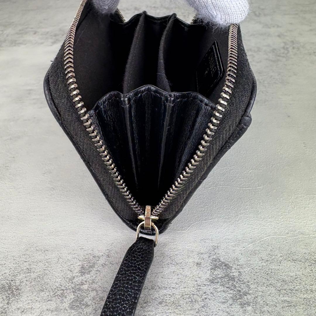 CHANEL キャビアスキン　マトラッセ　ケース　カードケース