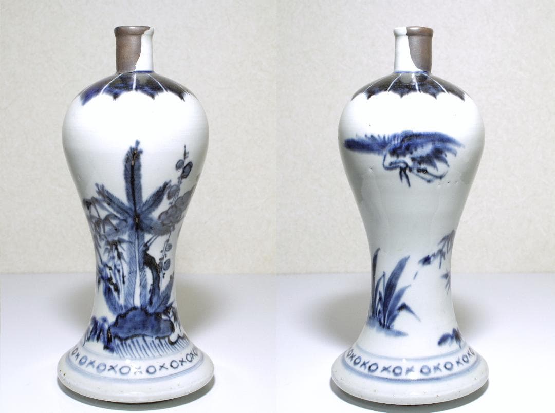 江戸中期 古伊万里 銀継ぎ 御神酒大徳利