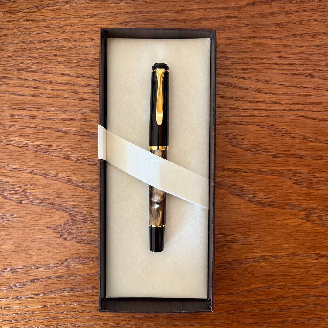 【新品】Pelikan ペリカン 万年筆 クラシック マーブルブラウン M200