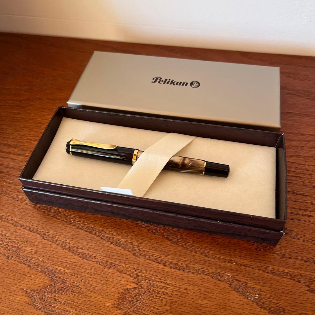 【新品】Pelikan ペリカン 万年筆 クラシック マーブルブラウン M200