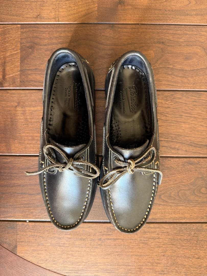 パラブーツ バース ブラック UK6 シューツリー付き