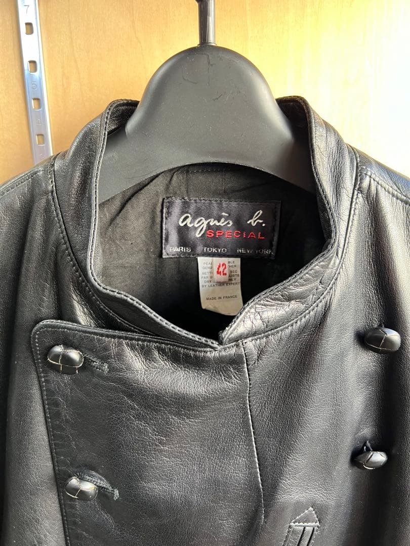 最終値下アニエスベースペシャルフランス製 レザージャケット