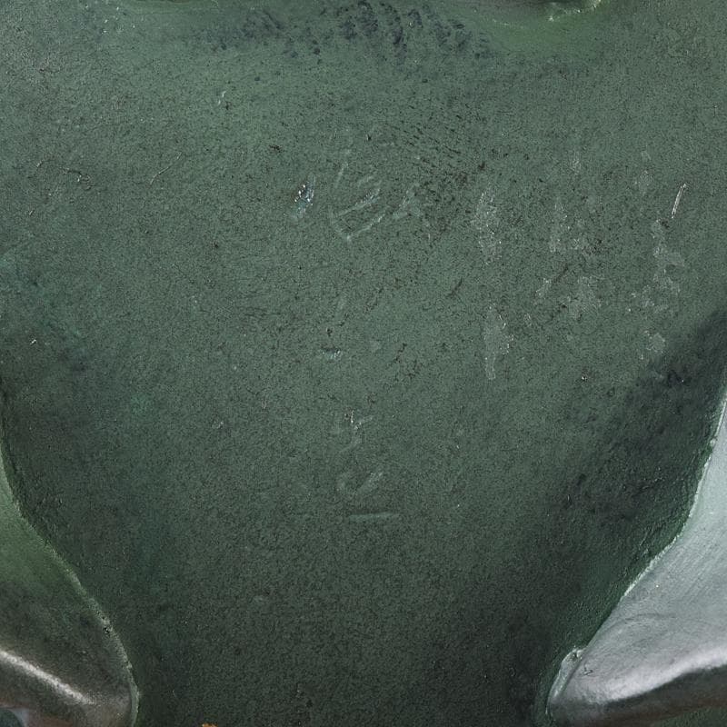 平安　秦蔵六造　塗金銅　塗金銅香炉　「瑞雲」　M　7105