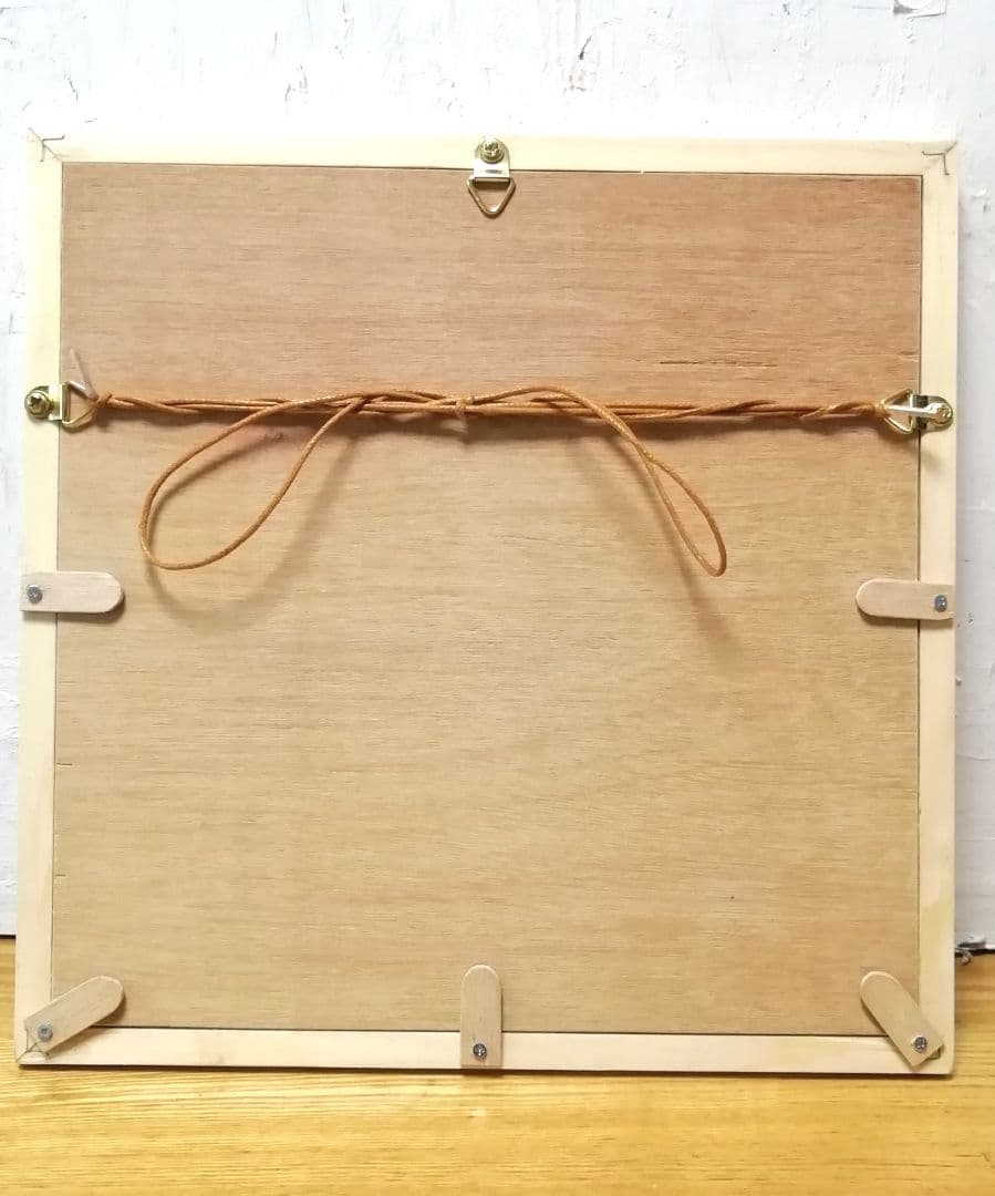 額付き銅版画応用絵画　title「お通りニャンコ」