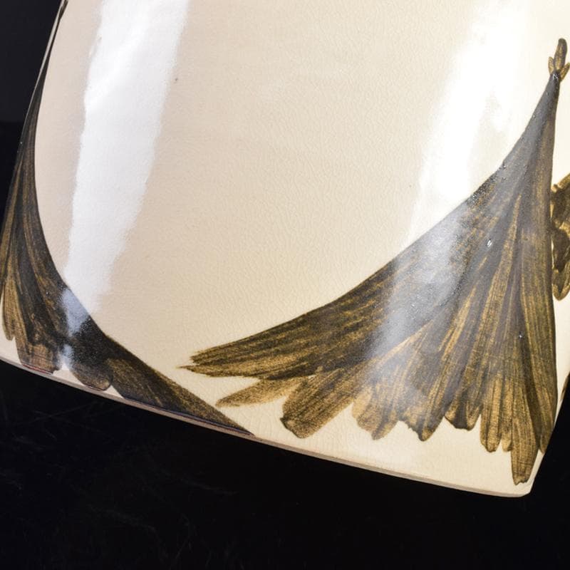 京焼 三浦竹軒造 鉄絵 鳥山水図 水指 共布共箱二重箱 C R8833B - メルカリ