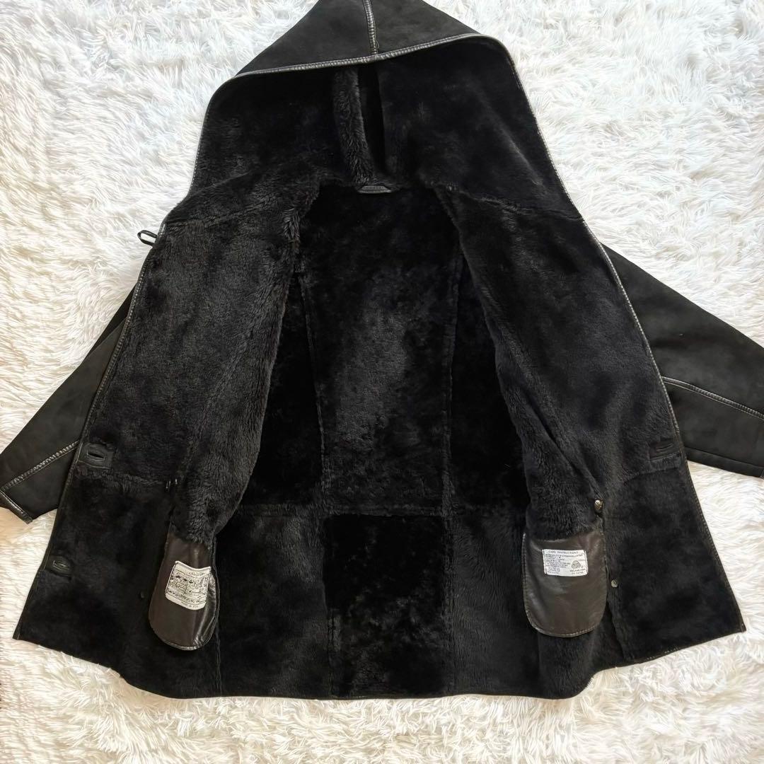 Sawyer of Napa USA製 フード付きスエードムートンコート メンズ