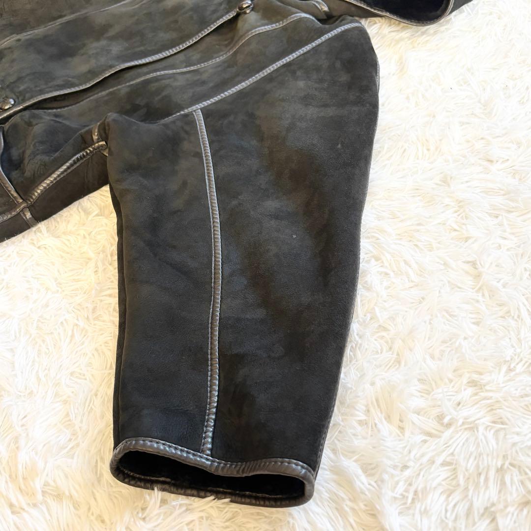 Sawyer of Napa USA製 フード付きスエードムートンコート メンズ