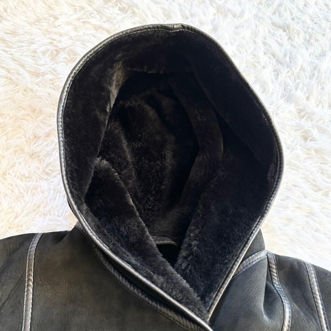 Sawyer of Napa USA製 フード付きスエードムートンコート メンズ