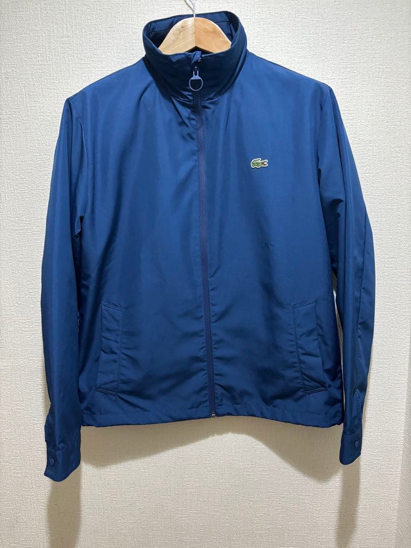Lacoste ネイビー ナイロンジャケット - メルカリ