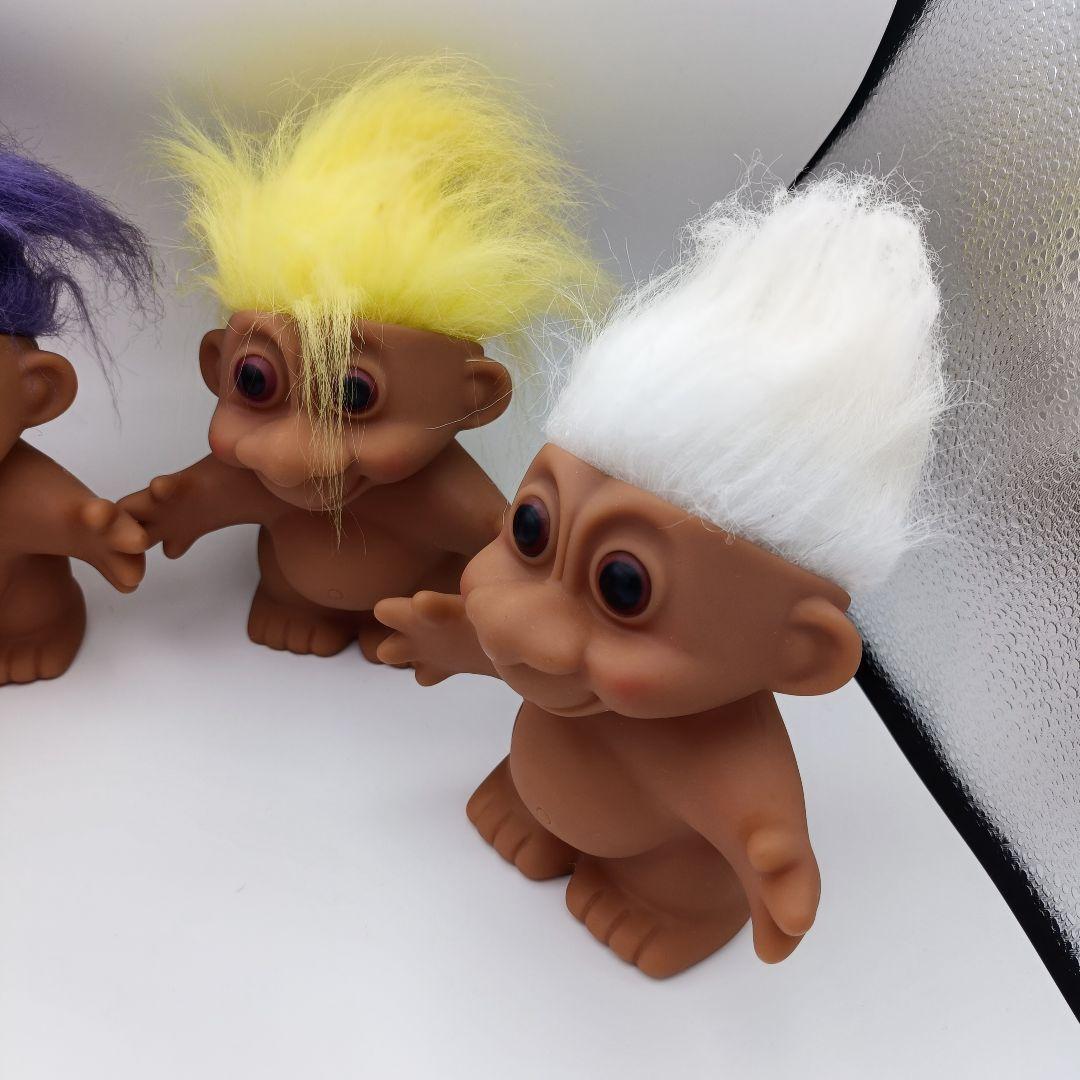 ラッキーバンク トロール人形 貯金箱 4体セット 高さ約15cm ヴィンテージ