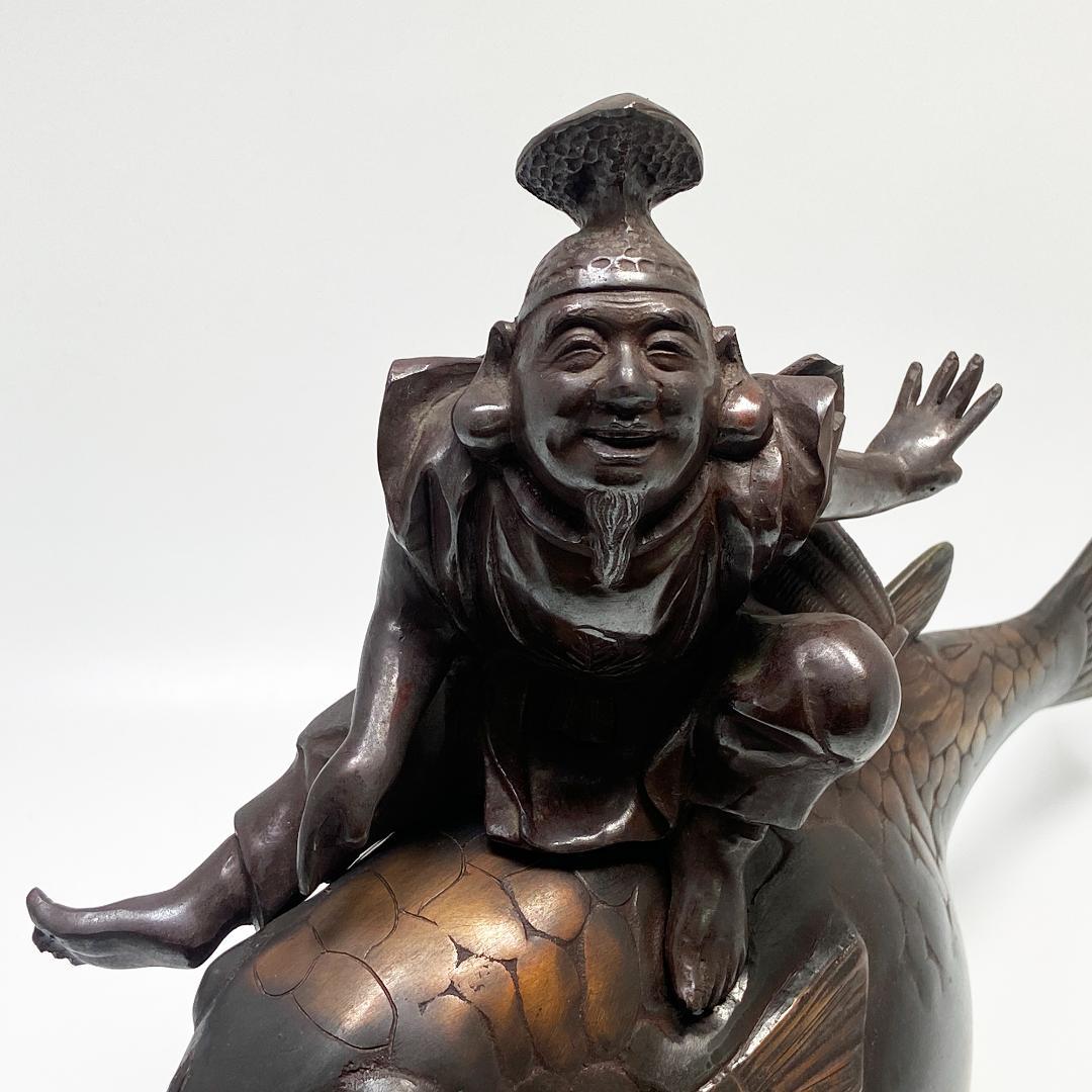 希少 高村泰正 作 唐銅製 河豚 恵比寿様 のったり 置物 - メルカリ