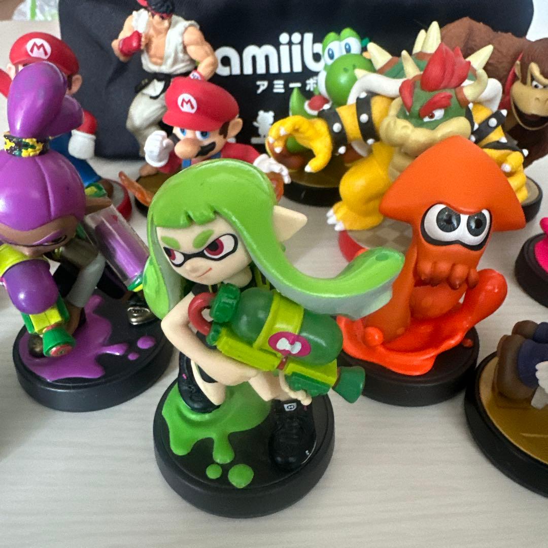 限定amiibo3点含グリーンガールパープルボーイオレンジイカなど