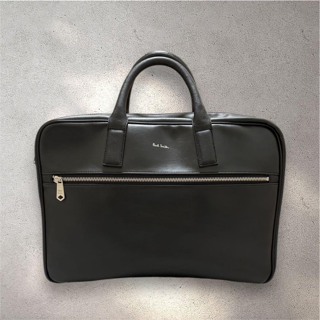 Paul Smith ブラックビジネスバッグ ブリーフケース 2way 2層式