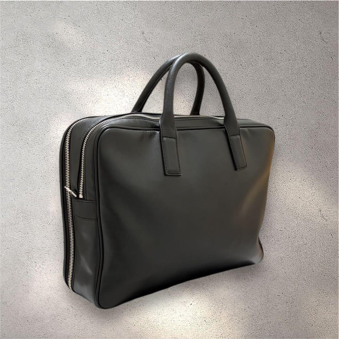 Paul Smith ブラックビジネスバッグ ブリーフケース 2way 2層式