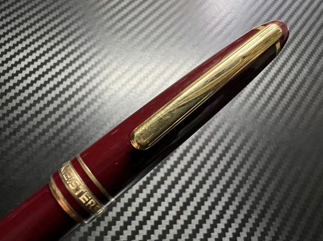 極美品 モンブラン 144 M 万年筆 ボルドー 中白 ベストセラー