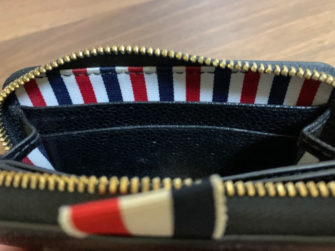 THOM BROWNE トムブラウン ケース ゴールド金具 トリコロール