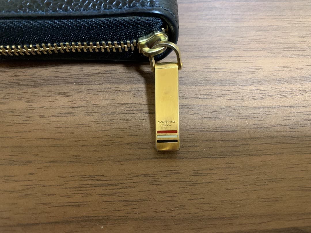 THOM BROWNE トムブラウン ケース ゴールド金具 トリコロール