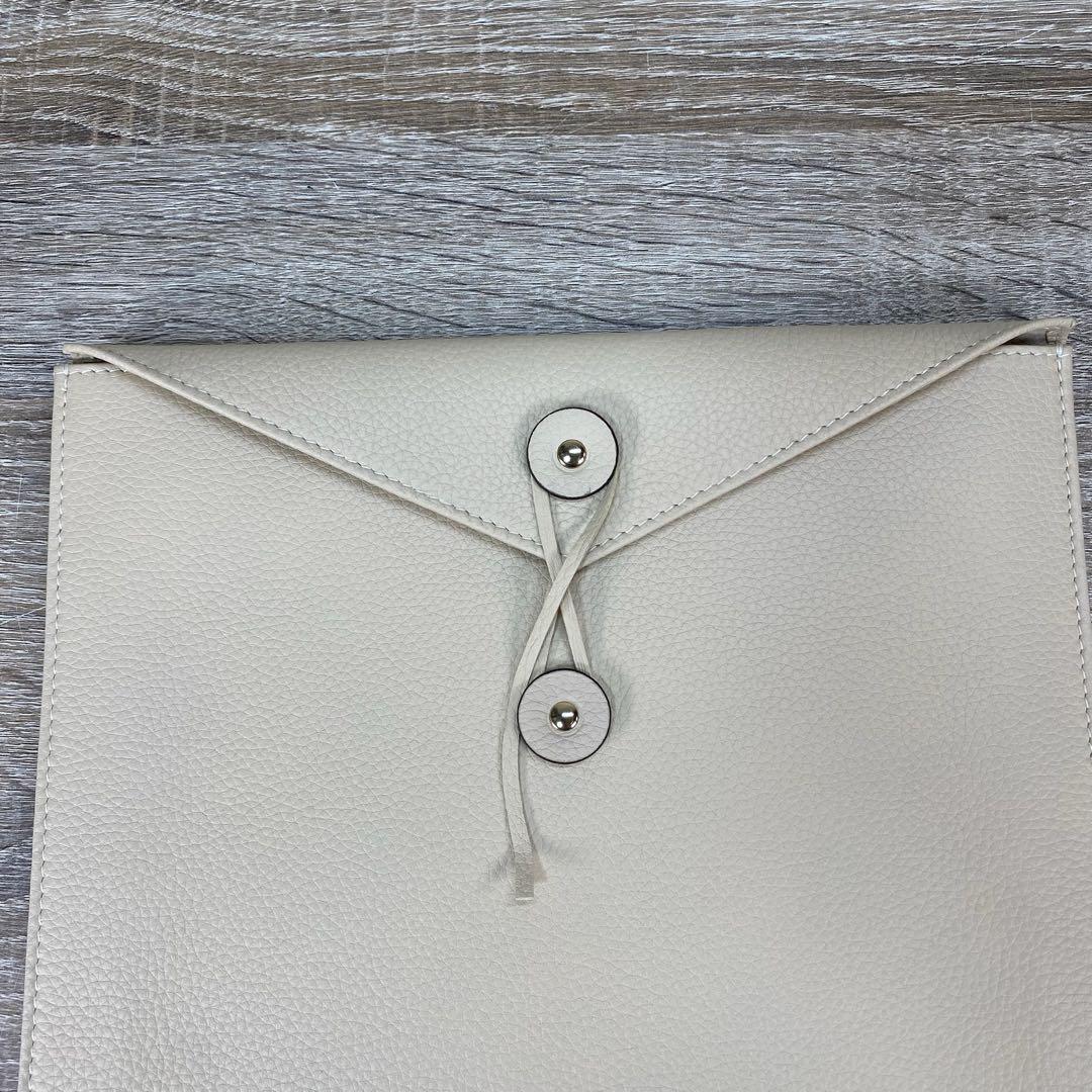 シセイ　ドキュメントケース　レザー　ベージュ