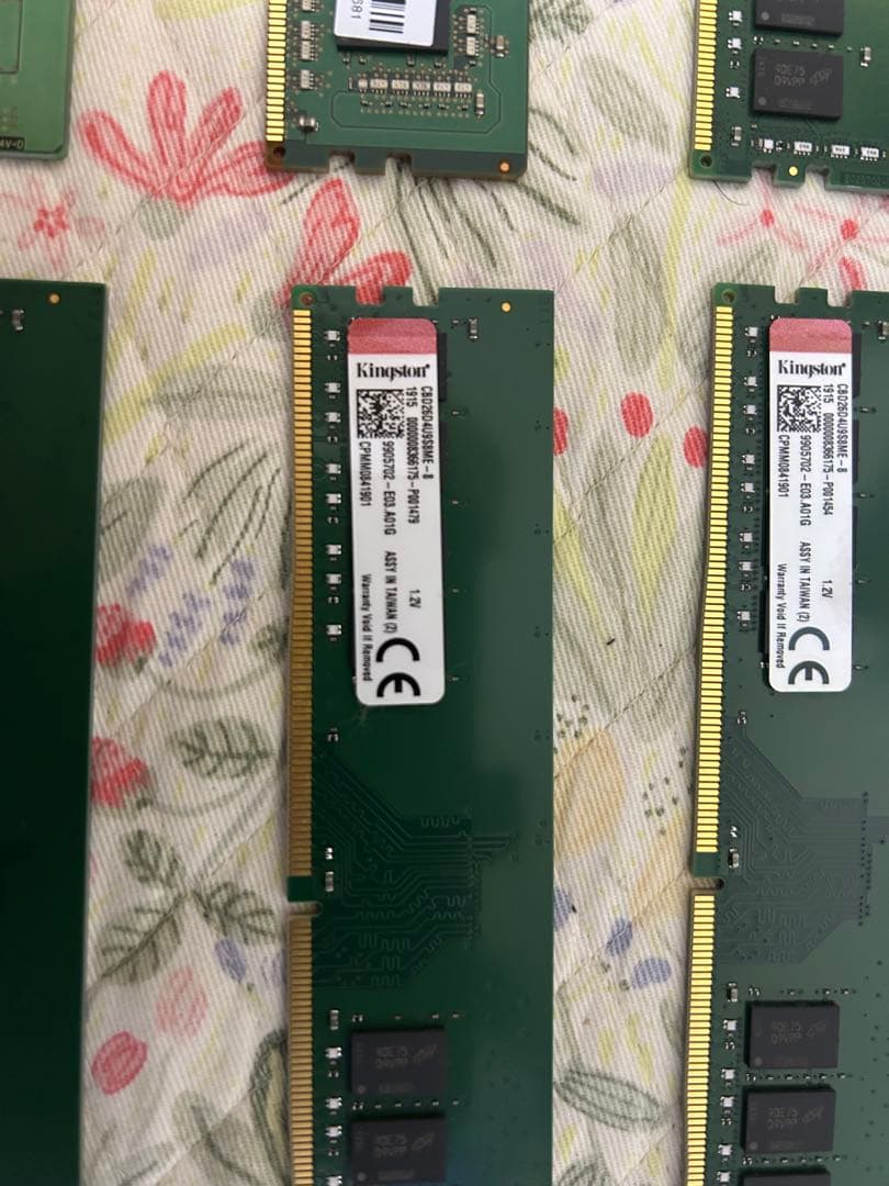メモリモジュール8個セット (ジャンク)