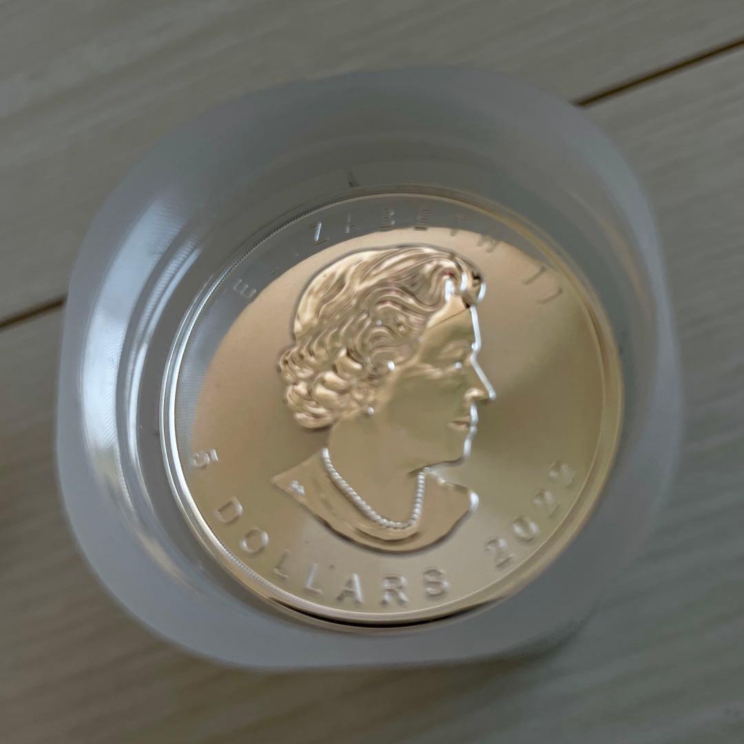 GW値下げ【25枚】2022 メイプルリーフ 5ドル 1オンス 地金型銀貨 GW