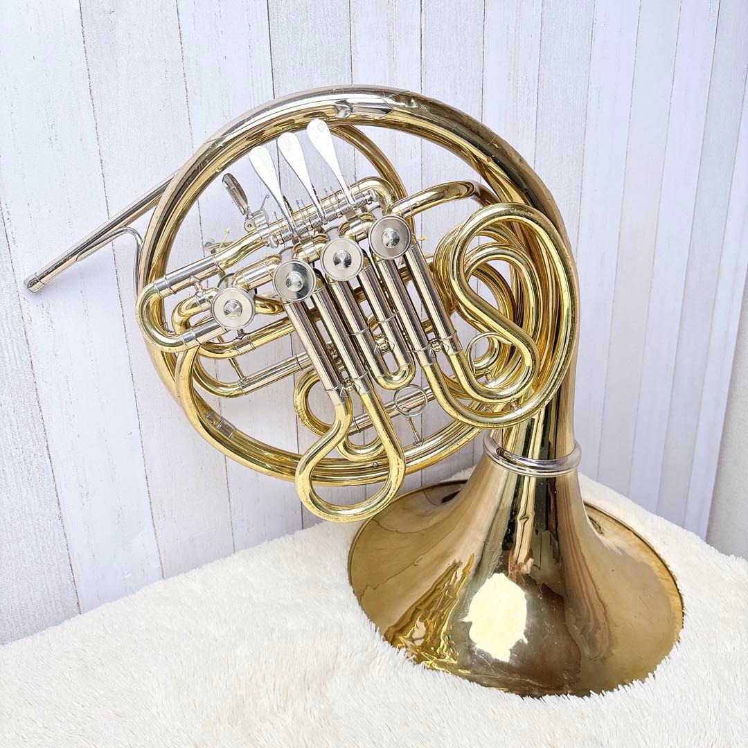 YAMAHA ヤマハ YHR-766 フルダブルホルン マウスピース付き