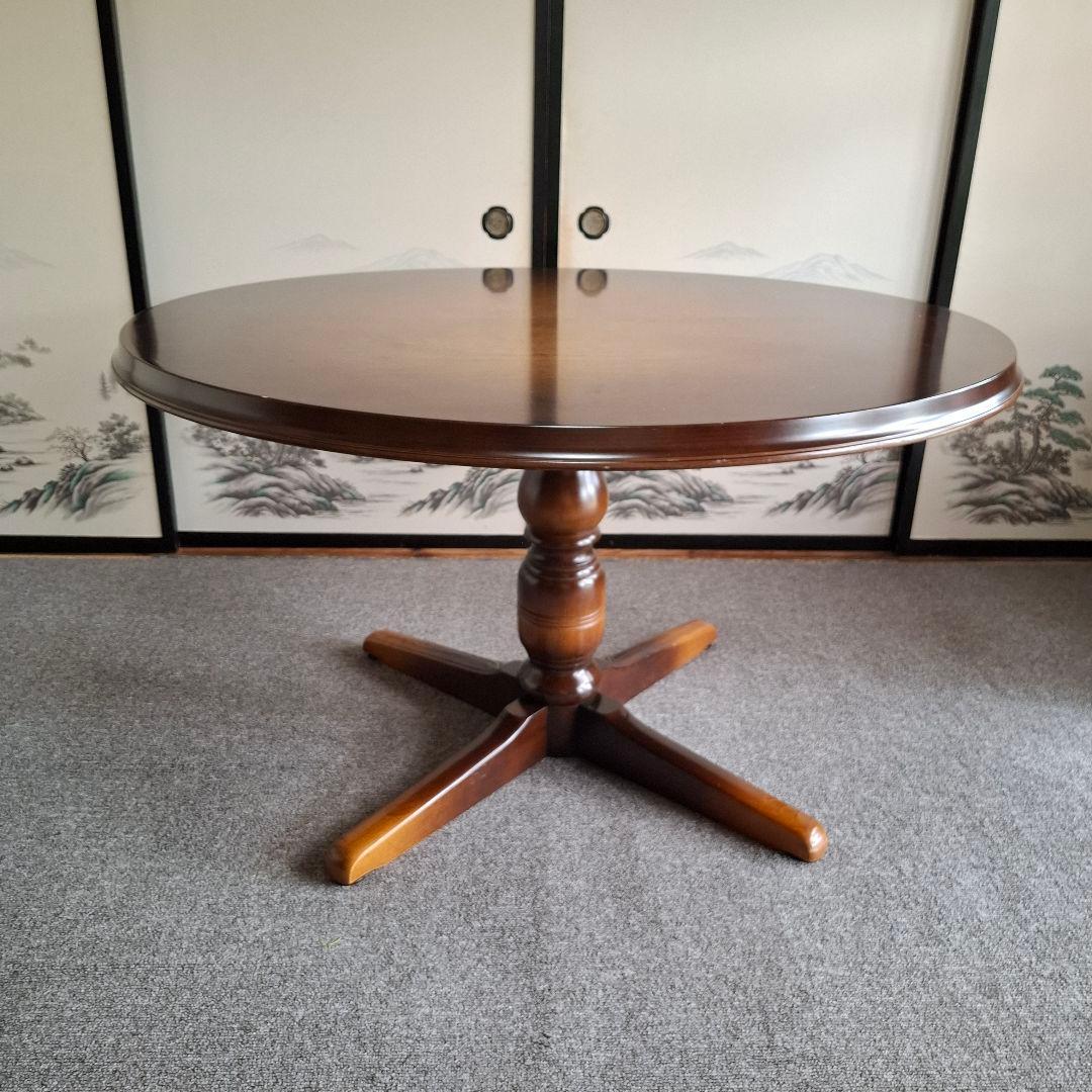 飛騨産業　キツツキ　ラウンドテーブル　ダイニングテーブル