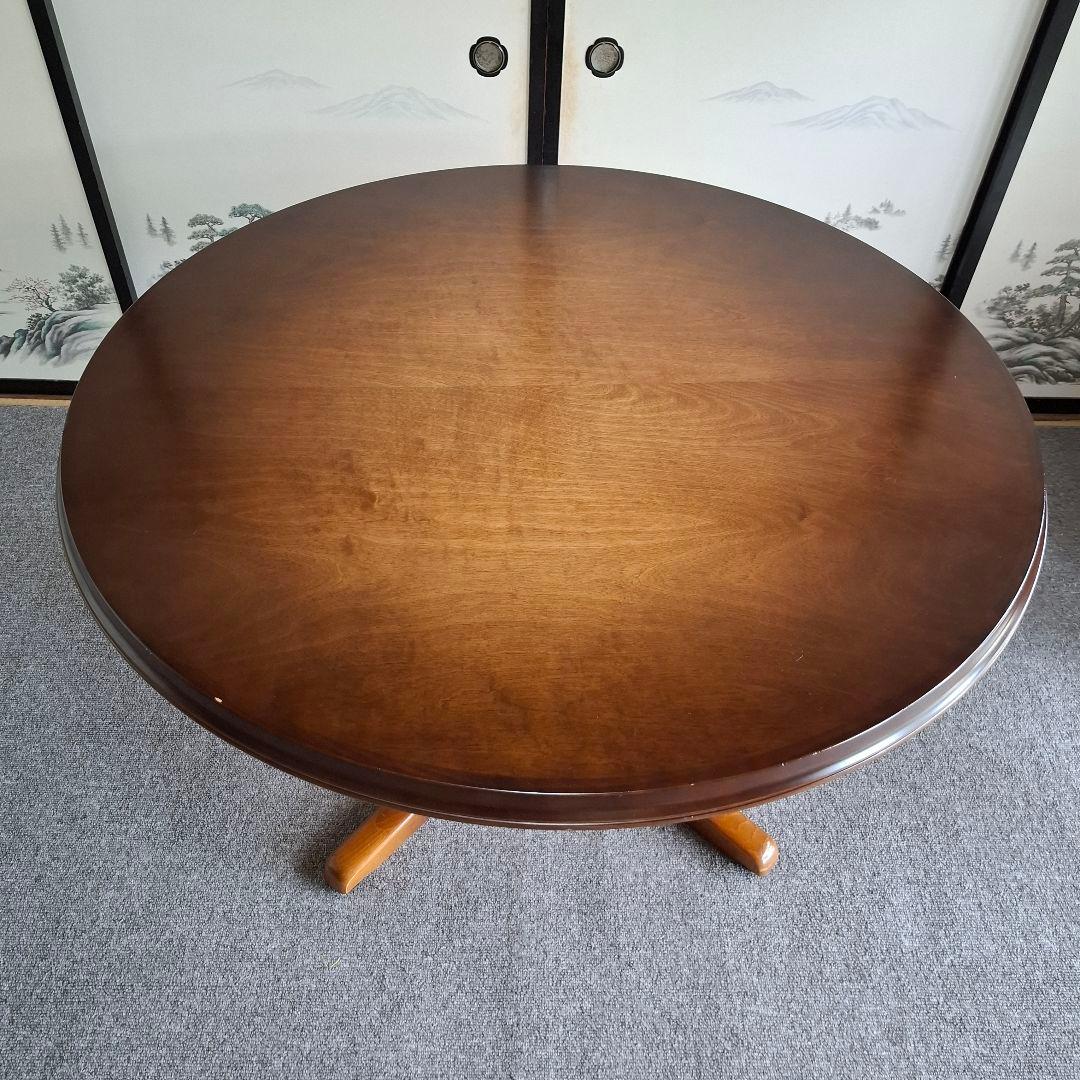 飛騨産業　キツツキ　ラウンドテーブル　ダイニングテーブル