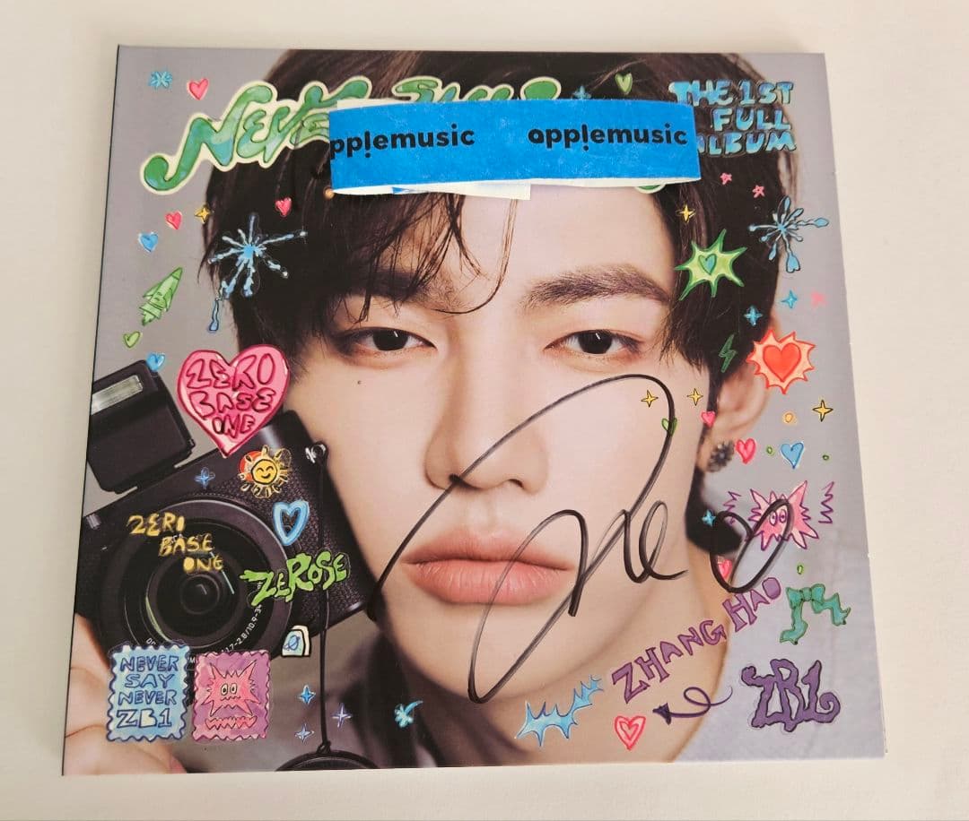 zb1 zerobaseone ゼベワン ジャンハオ直筆サイン - メルカリ