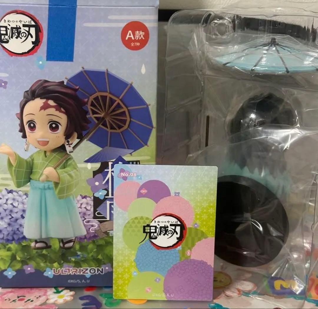 時透無一郎 鬼滅の刃 中国限定 フィギュア　梅雨の日　レンチキュラーカード付
