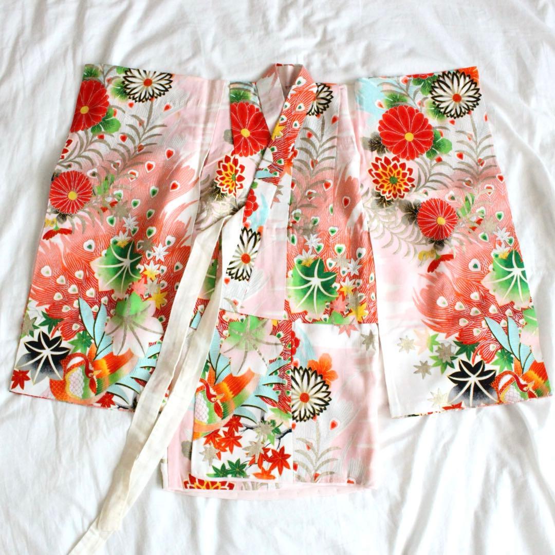 七五三 2歳 3歳 女の子 子供 アンティーク 着物 被布 セット