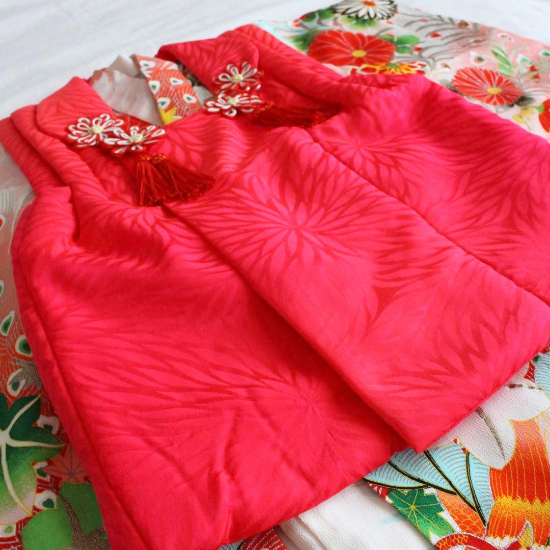 七五三 2歳 3歳 女の子 子供 アンティーク 着物 被布 セット