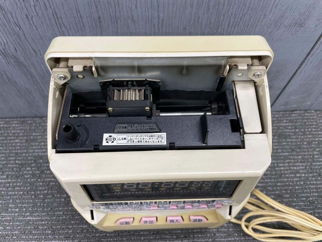 R662◆送料無料◆マックス　MAX タイムレコーダー　未使用タイムカード付き