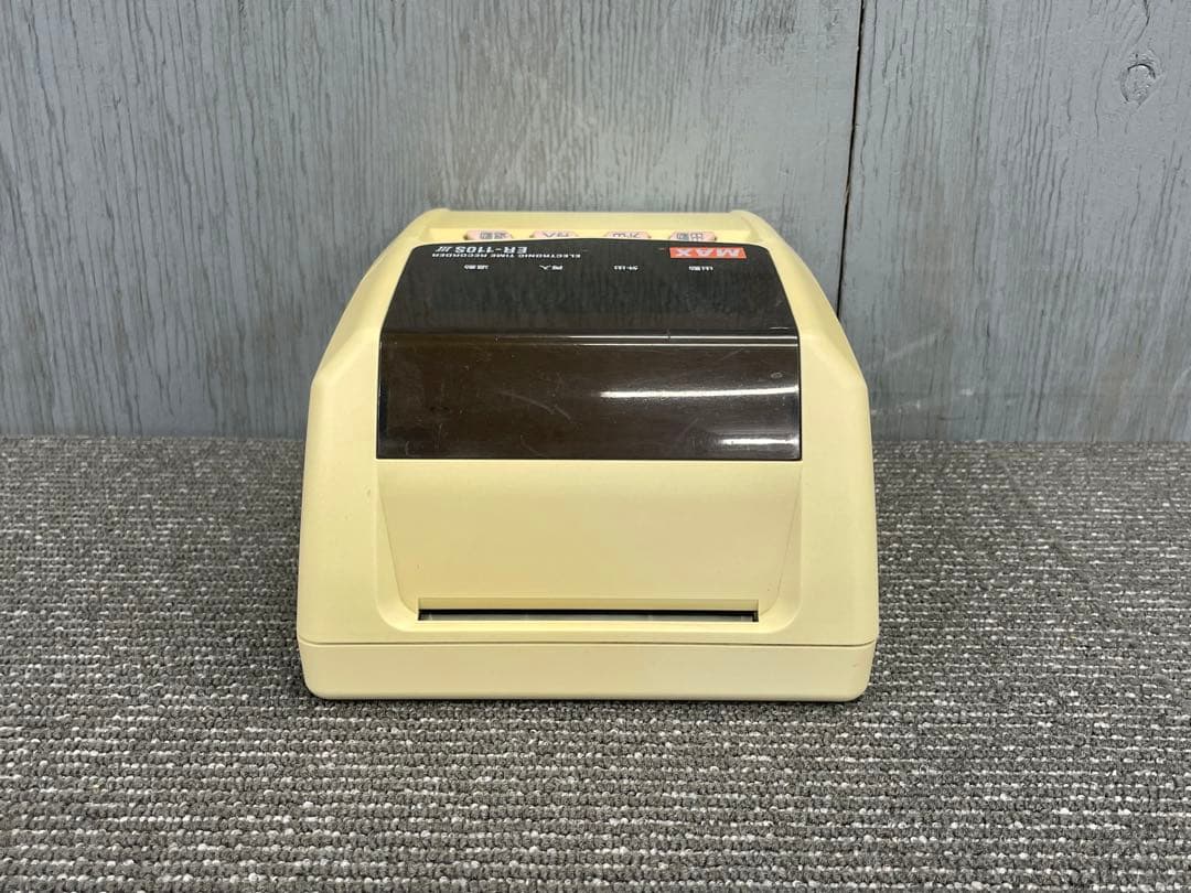 R662◆送料無料◆マックス　MAX タイムレコーダー　未使用タイムカード付き