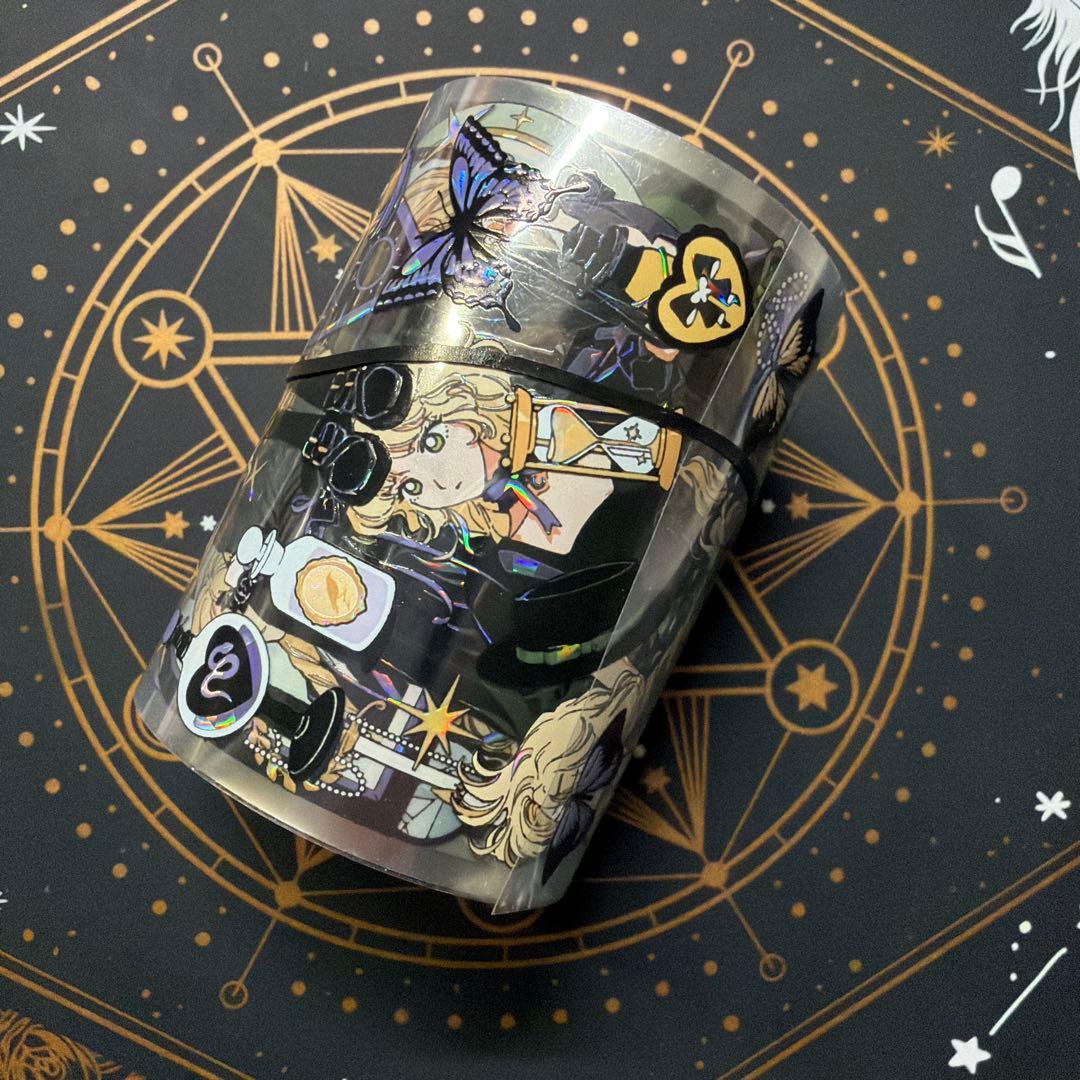 8953】海外 マステ 中古巻 貝殻光マスキングテープ 人物系