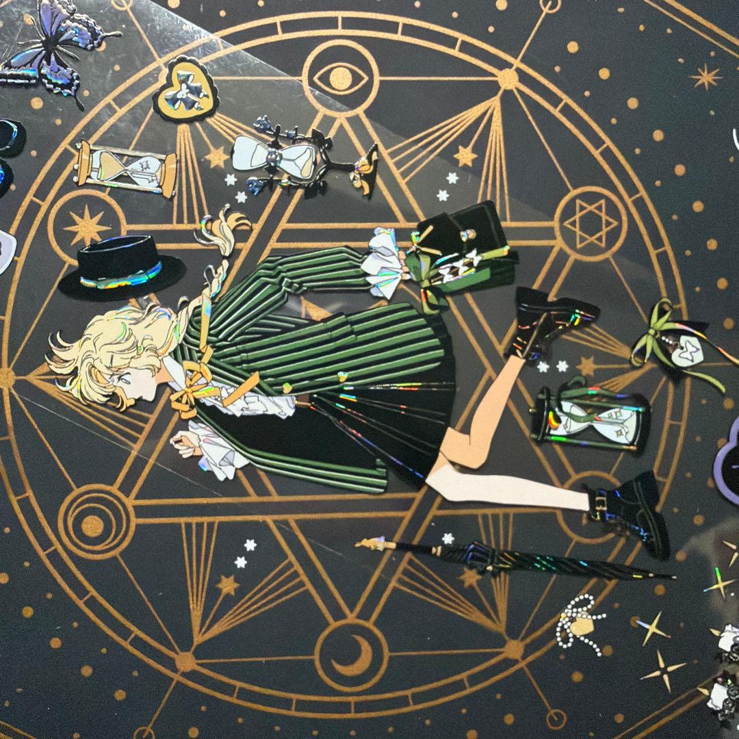 8953】海外 マステ 中古巻 貝殻光マスキングテープ 人物系