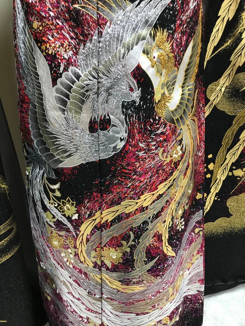 振袖単品 関芳 鳳凰 未仕立て品