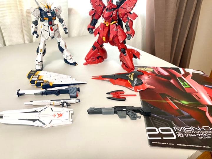 RG νガンダム RG サザビー 2体 素組み完成品 セット
