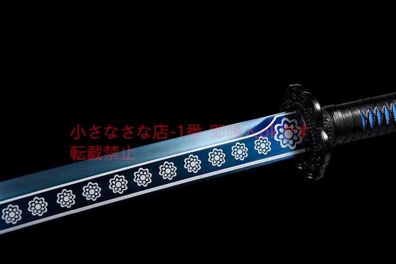 刺繍春刀藍魔  古兵器 武具 刀装具 日本刀 模造刀 居合刀