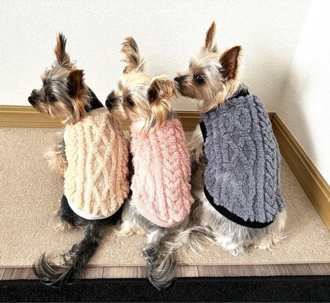 犬服 あったかボアアラン柄タンクトップ ハンドメイド ☆オーダーページ☆