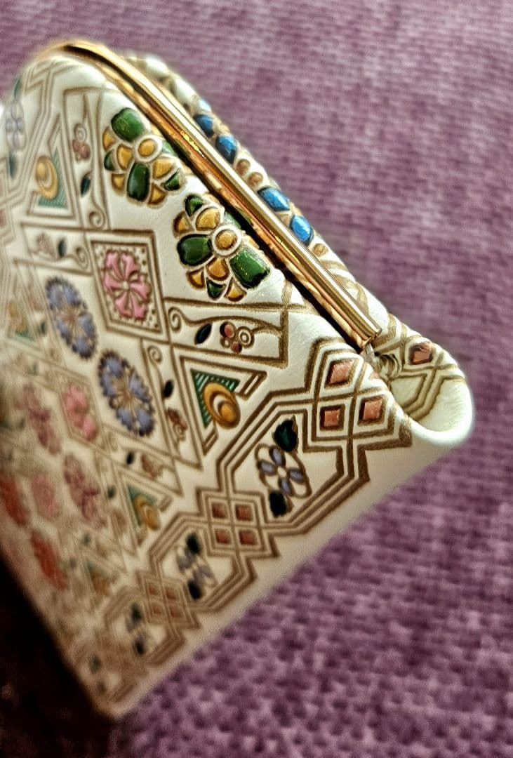 文庫屋大関　がま口財布 ケース　小銭入れ（箱、ショップカード付き）