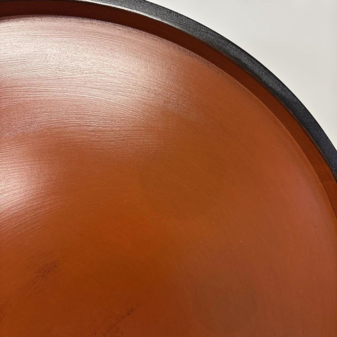 漆工房　大島　天然木　うるし塗　高脚卓盆 ⑤