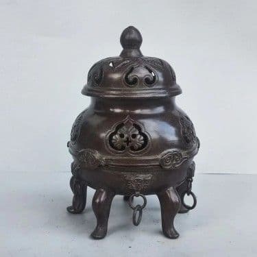 五足帝王炉 薫香炉 装飾品 工芸品美術品 置物