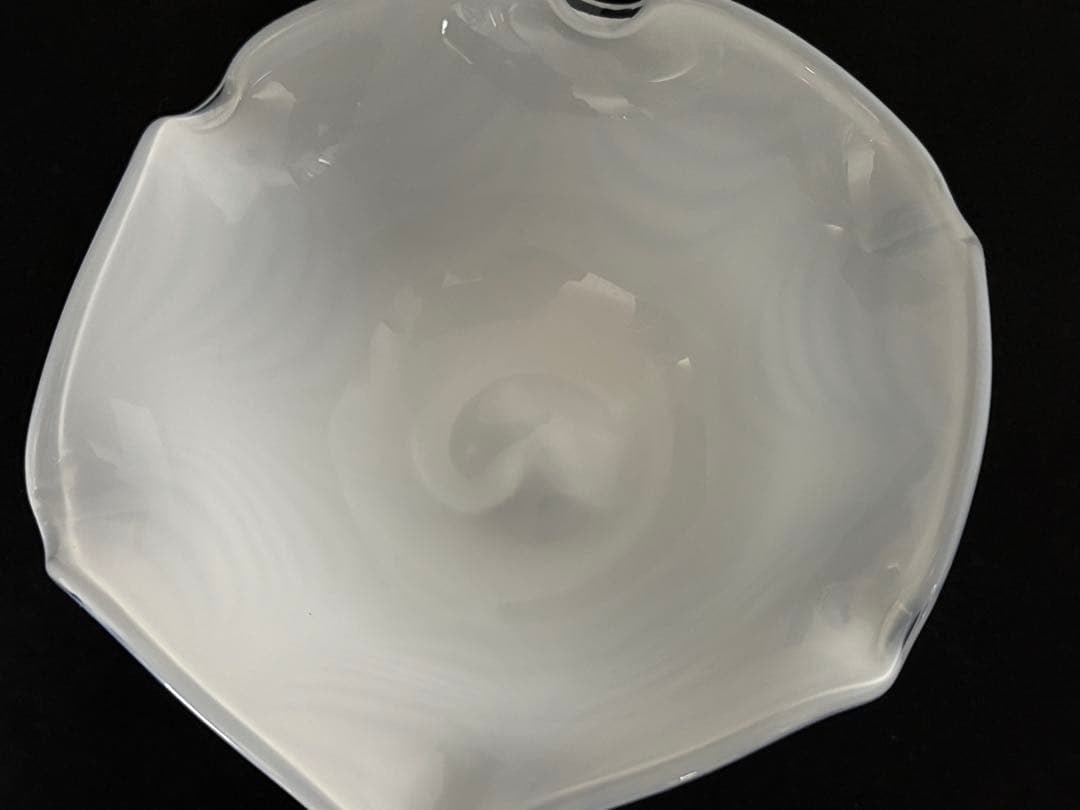 大きい氷コップ 和ガラス 大正ガラス ウランガラス アンティーク 大正